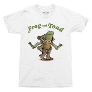NWT Men's Frog and Toad Piggy Back Graphic T-Shirt - White XXL